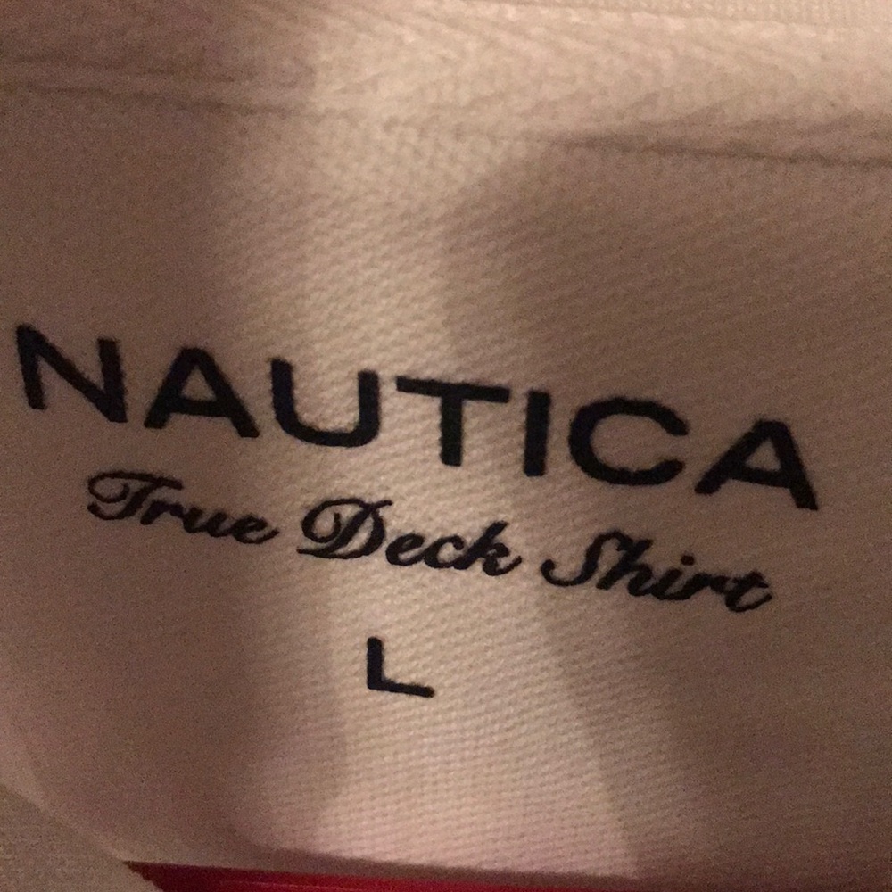 White Nautica polo shirt